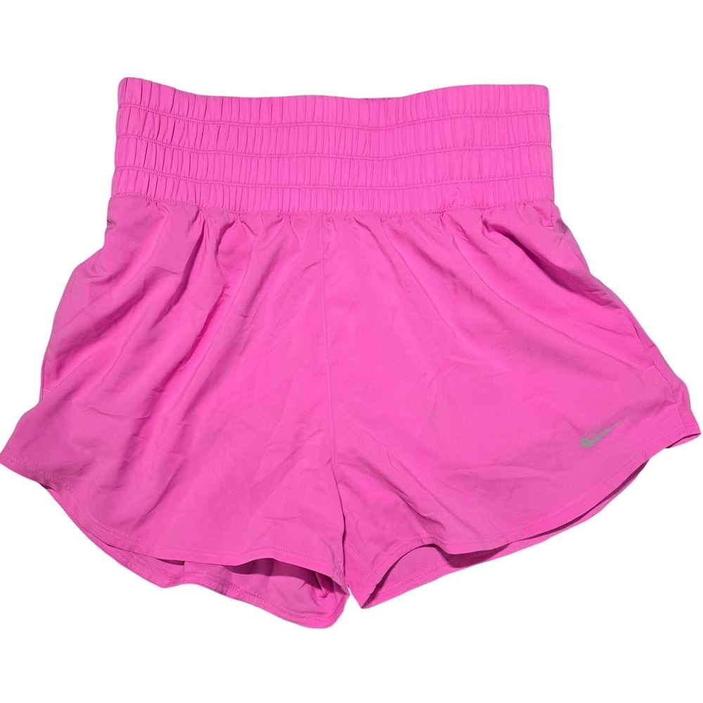 Nike Dri-FIT Pink Athletic Running Shorts Women's Medium Lined
